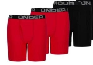 Under Armour ESF15058 Boy's Charged Stretch Jock Boxer Briefs 3-pack Size XL - Picture 1 of 2