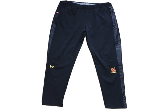NEW Under Armour Maryland Terrapins Black Pants - Woman’s XXL - MSRP $84.99 Cover