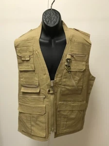 Humvee by CampCo Safari Khaki Vest, Size M - Picture 1 of 7