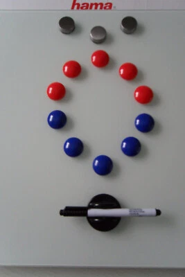 hama - gehärtete Magnet-Glastafel, 40x40 cm, in weiß - Bild 1 von 4