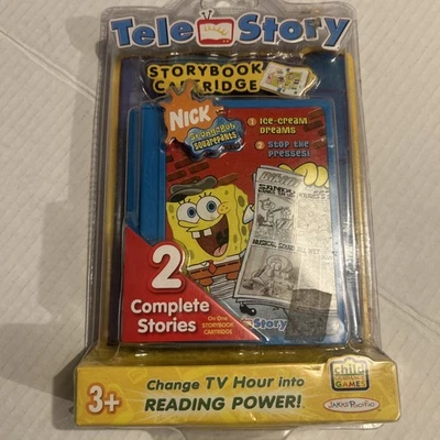 Cartucho de livro de histórias Bob Esponja Calça Quadrada Tele Story - Novo em pacote lacrado - Imagem 1 de 4
