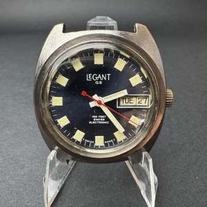 Rare LeGant QS 133 FT Electronic Diver Wrist Watch Swiss For Parts or Repair - Picture 1 of 15