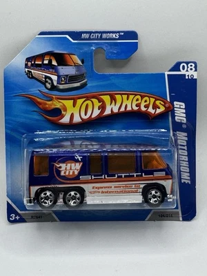 Hot Wheels Short Card HW City Works Series GMC Motorhome - Diecast Car - Image 1 of 4