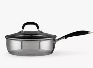 JOHN LEWIS 'THE PAN' STAINLESS STEEL NON-STICK SAUTE PAN 25cm - see description - Picture 1 of 11
