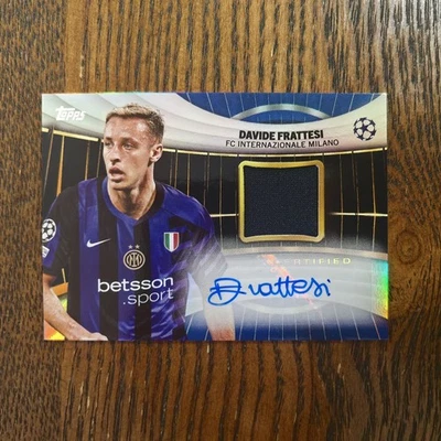 Davide Frattesi 2024-25 Topps UCC Superstar Auto Relic Memorabilia GU /99 - Image 1 of 2