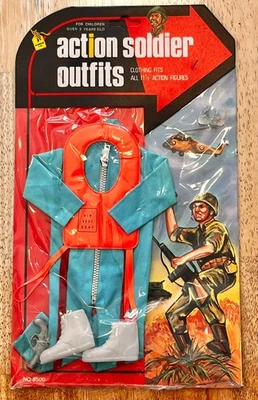 Nueva tarjeta sin perforar años 70 LJN Mister Action US Air Force con traje/botas/flare Foto 1 de 4