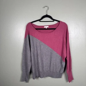 Madison + Hudson Gray Wine Two Tone Buttery Soft Comfy Sweater Women’s  XL - Picture 1 of 8