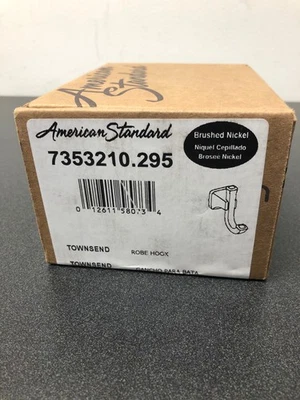 Gancho doble para bata American Standard 7353210.295 Townsend - níquel cepillado Foto 1 de 4