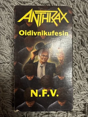 ANTHRAX OIDIVNIKUFESIN N.F.V.  LIVE CONCERT 1988 VHS TAPE Tested Works  - Image 1 of 3