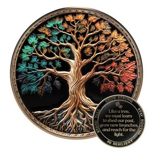 Milestone Mint Affirmation Nüchternheit Münze Geschenkset | Lebensbaum AA Chip Medaille... - Bild 1 von 9