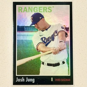 Josh Jung 2024 Topps Archives Black Rainbow Foil Parallel #107 SP FREE SHIP - Picture 1 of 1