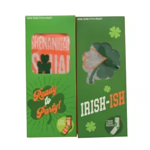 Conjunto de calcetines de equipo del día de San Patricio Shenanigans Squad Irish Ish talla única para la mayoría - Imagen 1 de 6