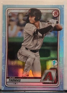 2020 BOWMAN 1ST EDITION ALEK THOMAS SKY BLUE FOIL #BFE-98 - Picture 1 of 2