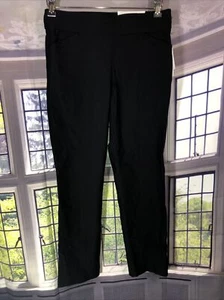 Christopher Banks 4S NWT Straight Shaped Fit Mid Rise Black Pants 5279 🧡 - Picture 1 of 12