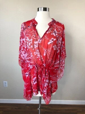 Blusa VIVIENNE TAM Vintage Top Talla Pequeña Cintura Ceñida Peplum Floral Transparente Foto 1 de 4