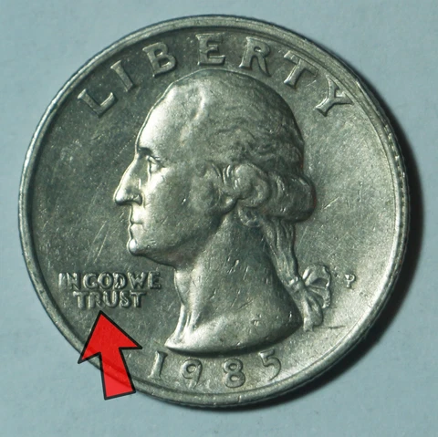 MINT ERROR 1985 Quarter Dollar P Washington coin Cover
