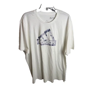 Adidas Men's Future Icons Regular-Fit Camo Logo Graphic T-Shirt Size 2XL White - Picture 1 of 8