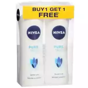 Nivea Pure Talc Gentle Care Reliable Protection - 100 Gram BUY 1 GET 1 FREE - Picture 1 of 4