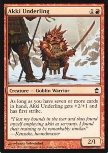 4X AKKI UNDERLING SAVIORS OF KAMIGAWA MTG MAGIC NM X4 (yourdeckbuilder) - Picture 1 of 1