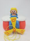 Fisher Price 1980- Little People-Plane Pull Toy