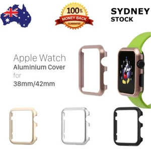 For Apple Watch Series 1 2 3 Aluminium Slim Hard Clip on Case Cover 38mm+Glass - Picture 1 of 5