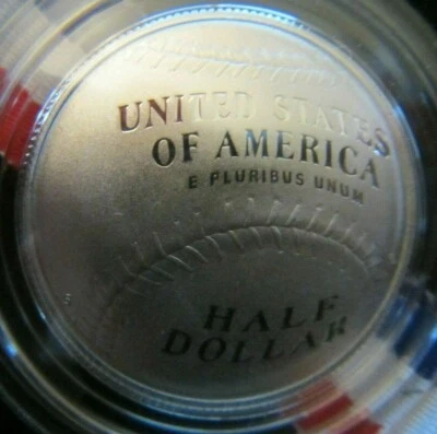 2014 S United States Mint Baseball Hall of Fame PROOF Half Dollar B35 - Image 1 of 3