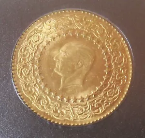 Türkei 1990 Gold 50 Kurush Monnaie De Luxe Kemal Atatürk KM-871 PCGS MS-65 - Bild 1 von 4