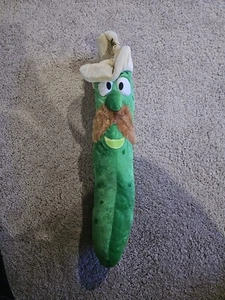 Veggietales Larry Bootleg: 31 Zoll großes Plüschtier "Sheriff Dill Pickle" grün SixFlags - Bild 1 von 5