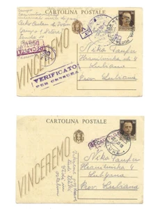 1943 WWII ITALY postal history stationary concnetration camp island ARBE / RAB - Picture 1 of 2