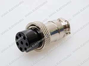 5 PCS 8 Pin Ham & CB Radio MIC Microphone Connector Female Plug Solder Type - Picture 1 of 1