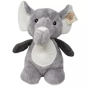 Peluche elefante peluche Loves Travel Pals velluto a coste bianco grigio scuro 12 pollici - Foto 1 di 15