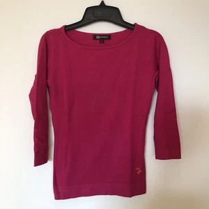 PreLoved: Monton Knit Top Dark Pink Size S - Picture 1 of 3