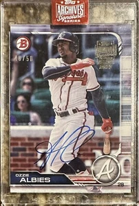 2023 Topps Archives Signature Series #96 2019 Bowman Ozzie Albies Auto #ed/50 - Bild 1 von 2