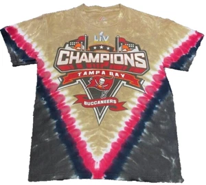 Super Bowl LV Tom Brady Tampa Bay Buccaneers Tie Dye T-Shirt Small NFL - Picture 1 of 6