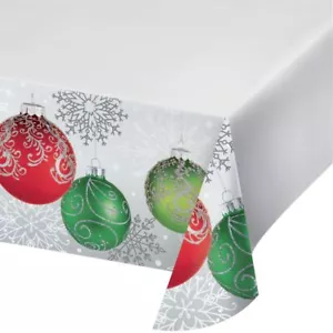Elegante Adornos Papel 54 x 102 Mesa, Estampado en Borde Navidad - Imagen 1 de 3