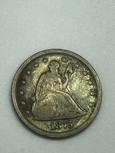 1875-S TWENTY-CENT PIECE! LOOKS VG+/FINE! VERY RARE! TONED! VERY RARE*** - Picture 1 of 7
