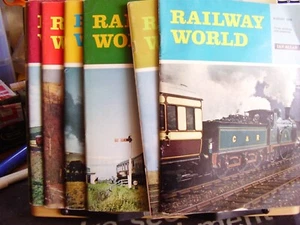 NICE JOB LOT X 15 RAILWAY WORLD MAGAZINES 1970 1971 1972 IAN ALLAN - Picture 1 of 16