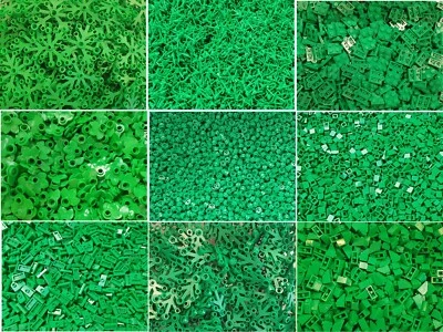 GRÜN Lego Steine Teile Bricks Parts Platten Fliesen Pflanzen konvolut NEU - Bild 1 von 2