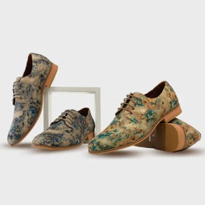 Polar Fox Paco Herren Blumendruck Mode Elegant Schuhe Blume Textil Blucher - Bild 1 von 18