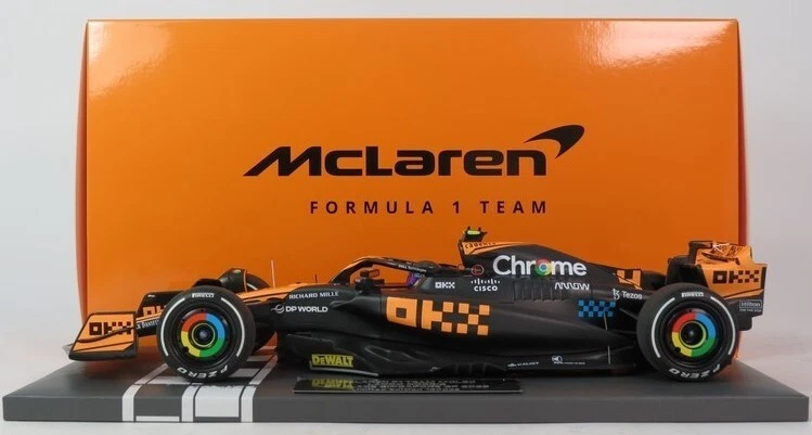 1 18 MINICHAMPS Mclaren F1 Mcl60 #4 Singapore Gp 2023 Lando Norris 537233404