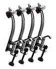 4X Support Pince Microphone Pour Kits De Batterie Percussion Snaredrum Tom Mic