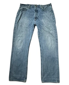 Polo Ralph Lauren Vintage 67 Jeans Mens Size 36x30 Straight Leg Distressed NWT - Picture 1 of 9