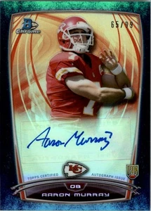 2014 Bowman Chrome Rookie Autographs Bubbles Refractors  Aaron Murray /99 FB - Picture 1 of 2