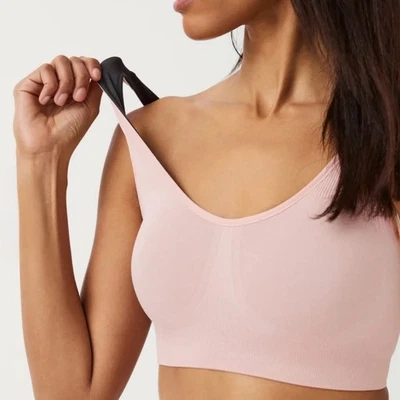 Sutiã confortável reversível SPANX Breast of Both Worlds 3X vintage rosa cinza stretch - Imagem 1 de 4