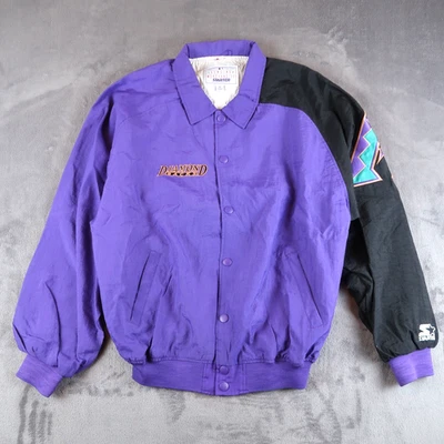 Vintage 90s Arizona Diamondbacks Purple MLB Starter Jacket Size XL XLarge - Image 1 of 4