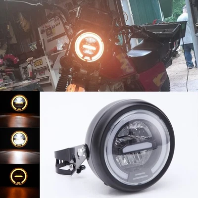 Faro LED alto/bajo para moto con soporte para Honda XL 125 100 150 185 250 500 Foto 1 de 4