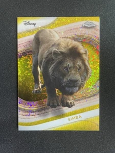 2025 Topps Chrome Disney Yellow Mini Diamonds Simba #195 - Picture 1 of 2