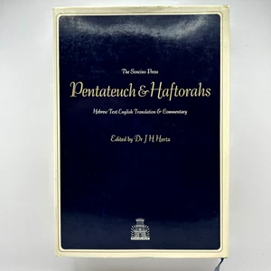 Pentateuch & Haftorahs Hertz Soncino Press Hebrew English Commentary VG - Imagen 1 de 5