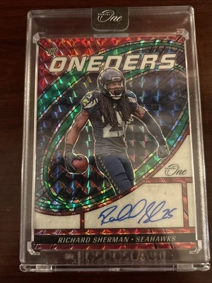 Richard Sherman Auto “Panini One” 24/49 #Partido sellado de fábrica 🤌🤌🤌🤌 Foto 1 de 4
