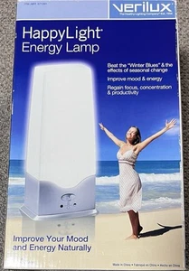 Verilux Happy Light VT03JJ1 Therapy Energy Mood Concentration Productivity Lamp  - Picture 1 of 2